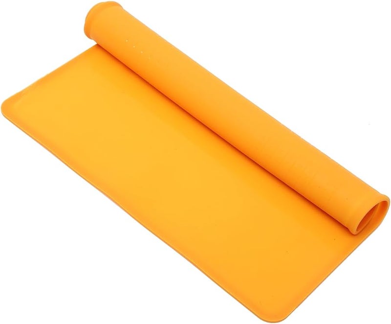 Orange Silicone Dough Rolling Mat 40X50Cm Non Stick Anti Skid Baking Cooking Kneading Mat - Image 1